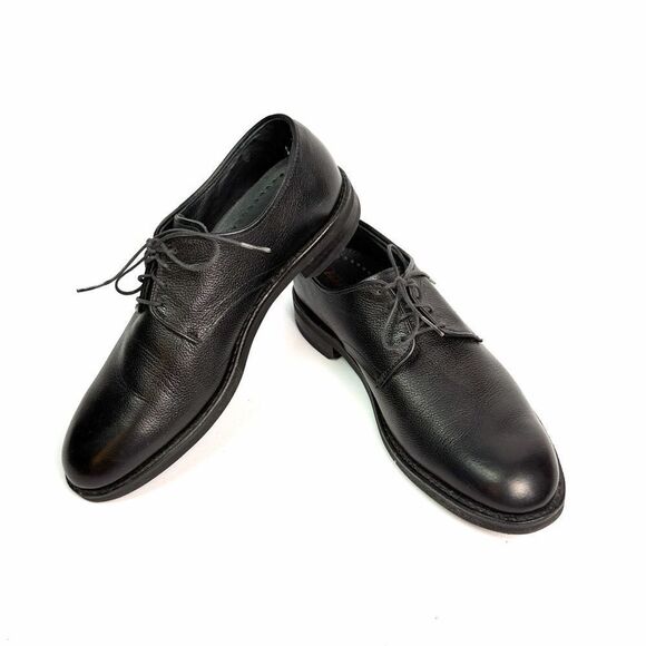Allen Edmonds Nomad Derby Shoes Black Pebbled Leather Lace Up Plain Toe size 10B main image 6